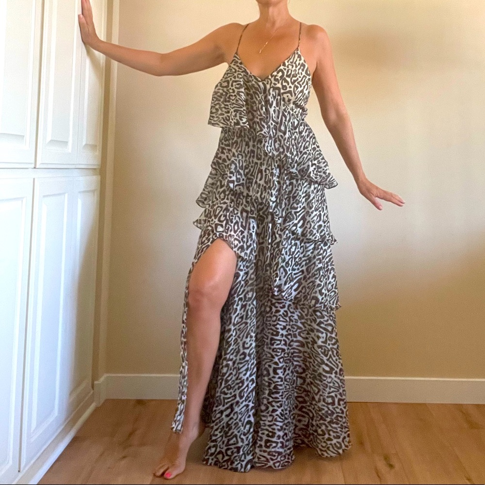 Designer chiffon dress from INTERMIX